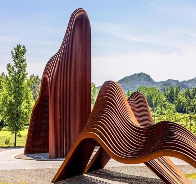 钦州锈钢板造型